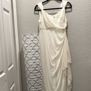 Formal Glittery White Dress size 10